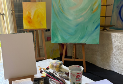 Maria Oppenheim - Mal Events in der Villa Magdalena - Ausschnitt Atelier
