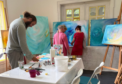Maria Oppenheim - Mal Events in der Villa Magdalena - Malkurs